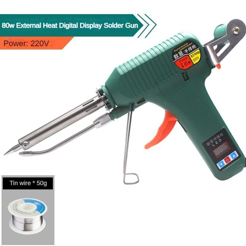 Digital Display Manual Soldering Gun Hand-held Automatic Tin Feeding Welding Machine High-power Soldering Iron Maintenance Tool
