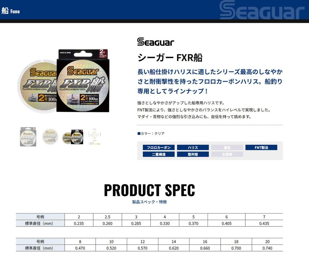 Seaguar Harris Seaguar FXR Boat 100m No. 6