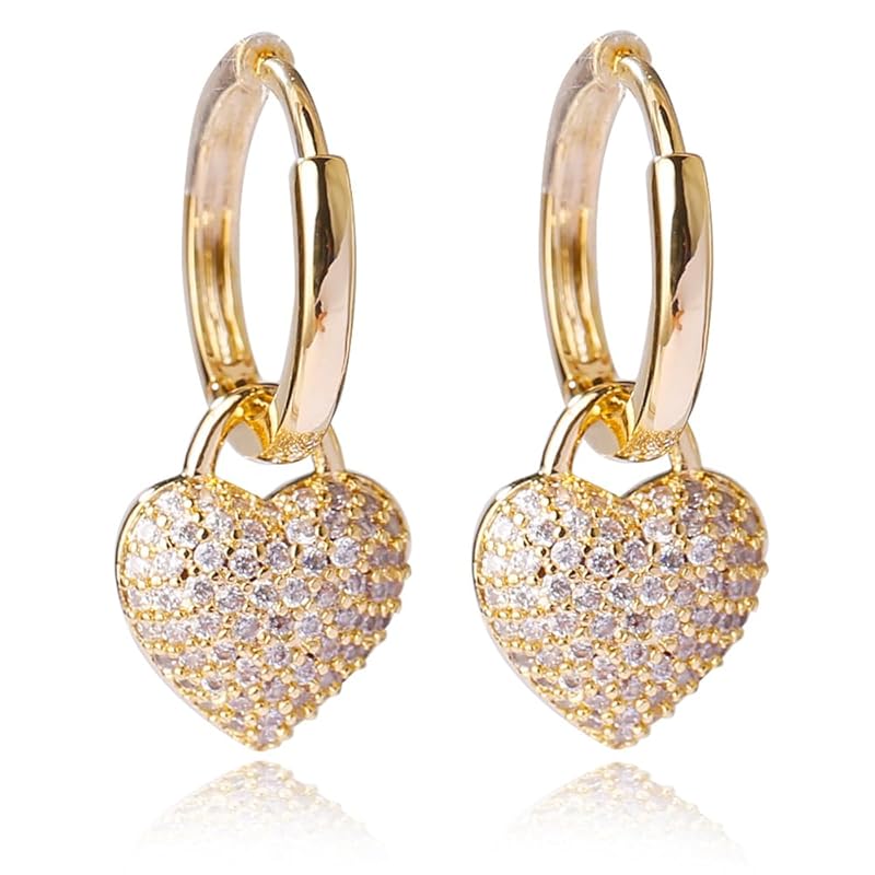 

WICKM simple design glitter fashion caring hoop lover anniversary Fashionable present earrings ladies Popularity Compatible with metal allergies ring