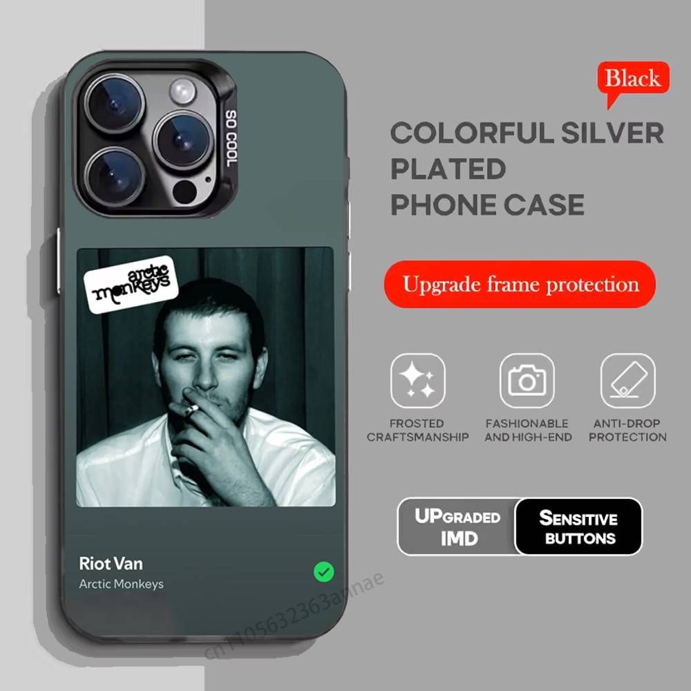Fashion Arctic Monkeys Phone Case for iPhone 15 16 Pro Max  Air SE 11 13 Pro 14 Plus 12 11Pro 15Pro Max 16e Cover
