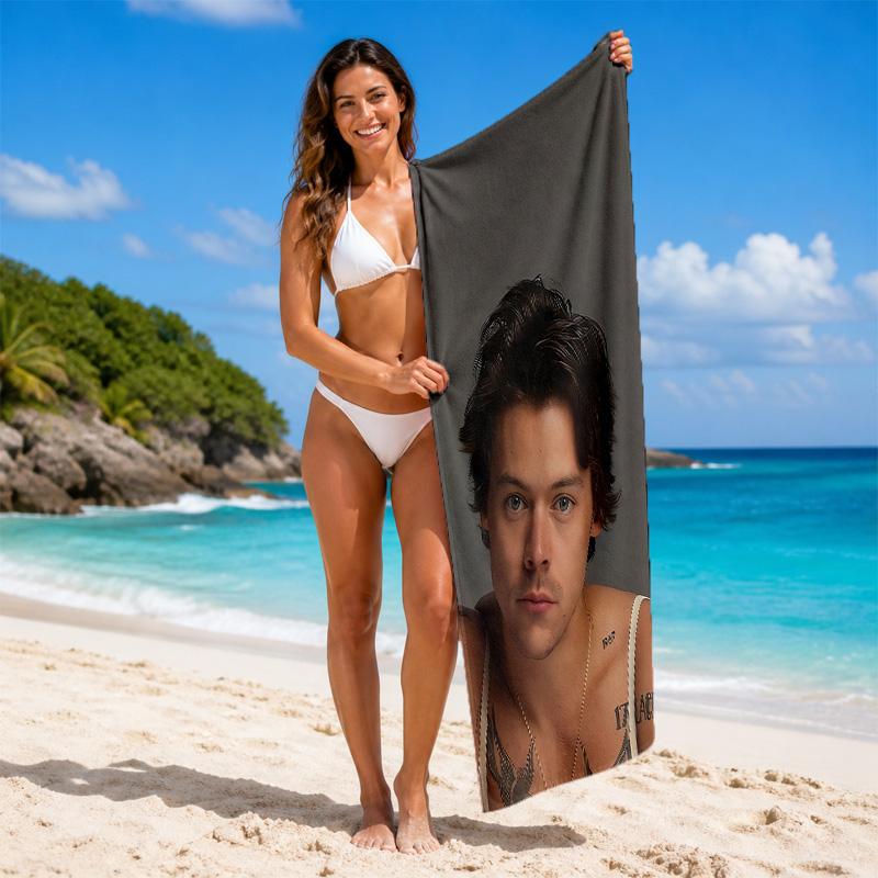 Harry Styles Schnelltrocknendes Mikrofaser-Strandtuch Weich Saugfähig Sandabweisendes Handtuch für Strand Pool Reisen Sommer