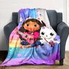 Gabby's Dollhouse Blanket Ultra-Soft Perfect for Office Chair Seaside Office Four Seasons Universal Playful Design Gift for Travel Home Birthdays
