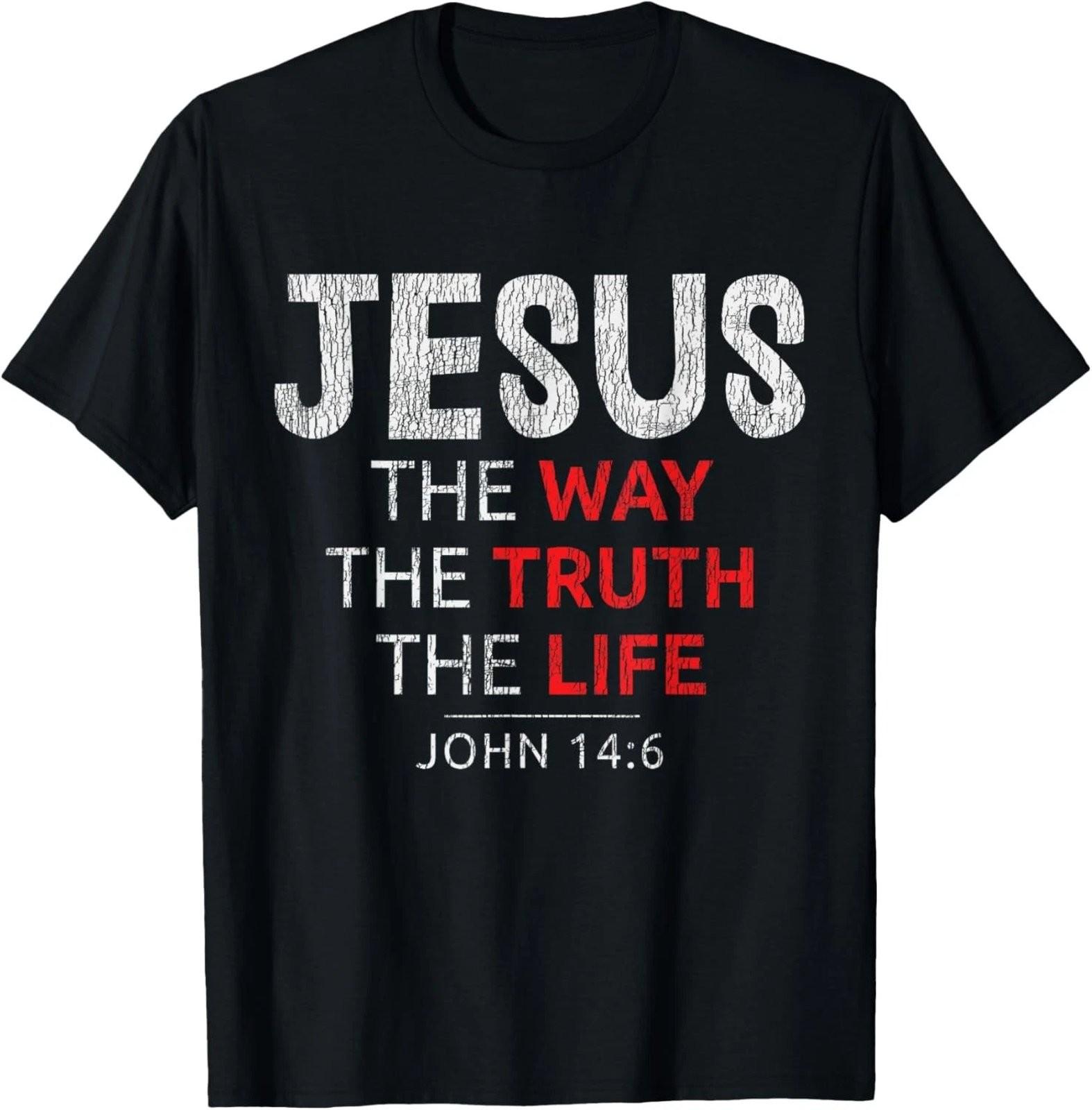 The Way The Truth The Life Jesus Christ Christian Bible T-Shirt XL