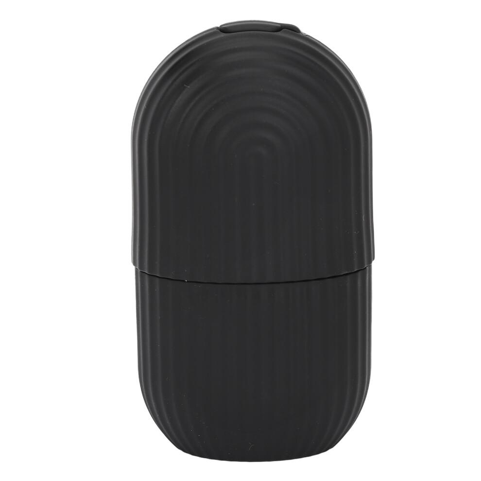 2pcs Ice Face Roller Reducing Puffiness Silicone Facial Eye Cold Roller Massage Tool for Home Black