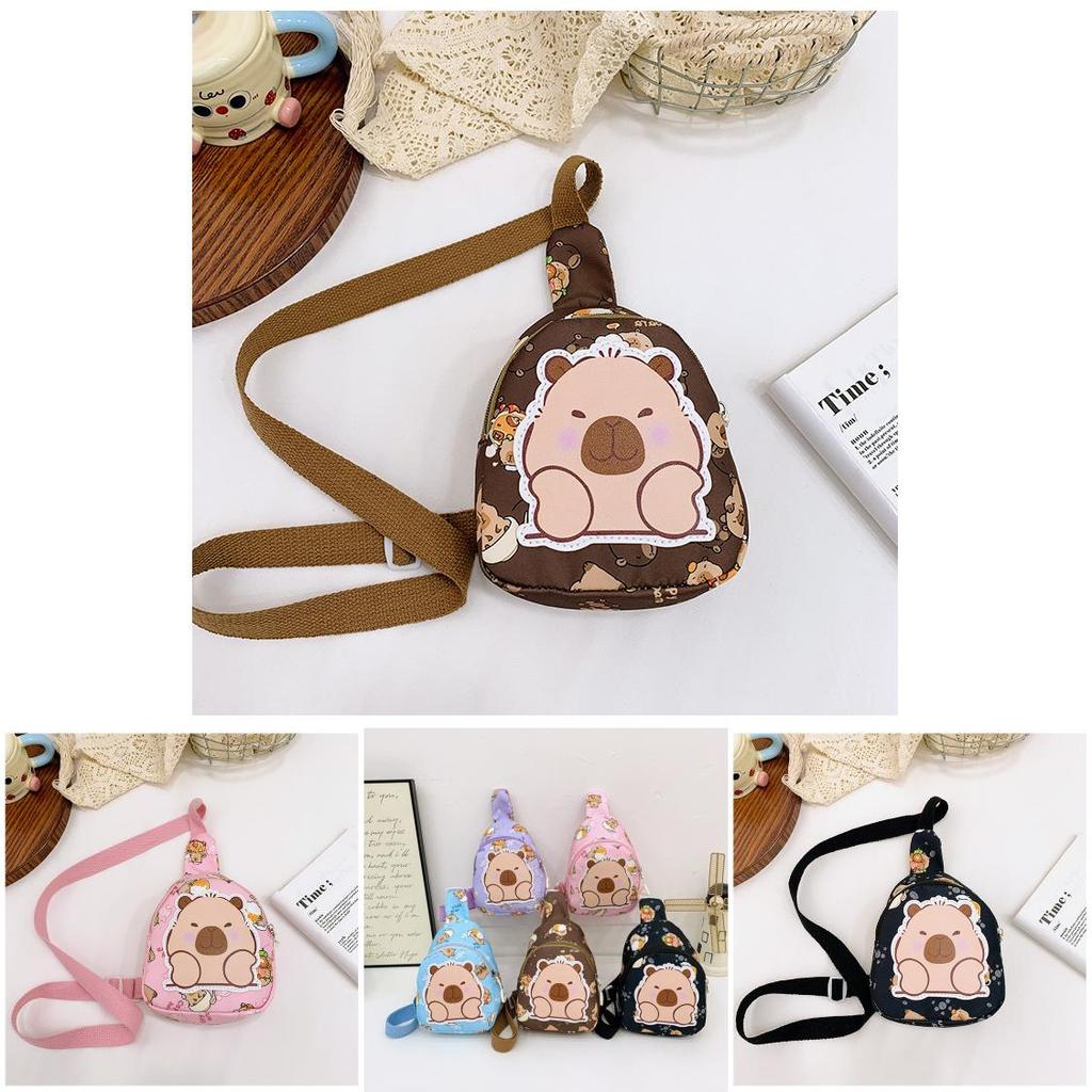 Kids Nylon Crossbody Sling Bag Lightweight Ergonomic Design For Kindergarten Daily Essentials