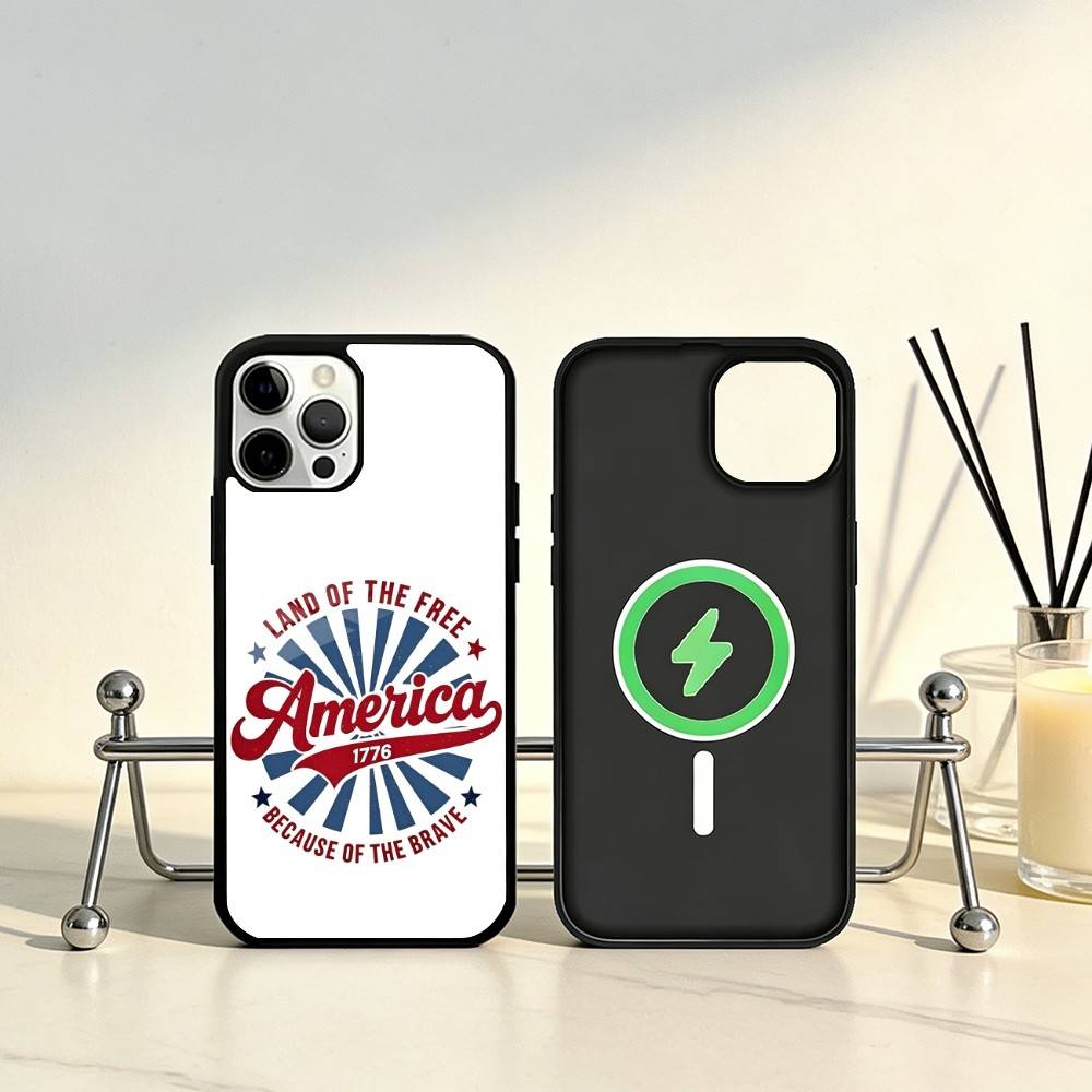 American Flag Phone Case Phone Case For iPhone17,16,15,14,13,12,11 Plus,Pro Max Magnetic For Magsafe Wireless Charging