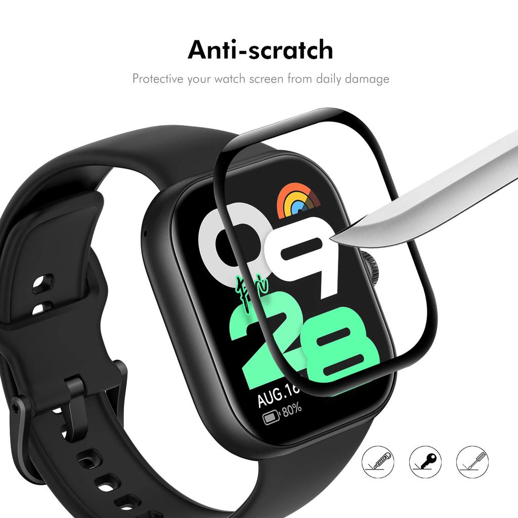 For Xiaomi Redmi Watch Move Screen Protector ENKAY HAT PRINCE 3D Curved PC + PMMA Ultra Clear Film