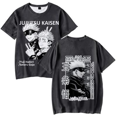 Jujutsu Kaisen Anime T Shirt for Women Men Summer Clothing Fitness O Neck Man T-shirt for Male Oversized New Men T-shirts Tops