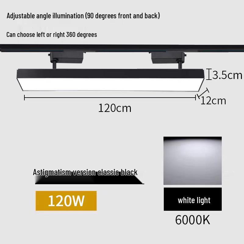 LED Track Spotlight for Live Streams, Clothing Stores & Supermarkets