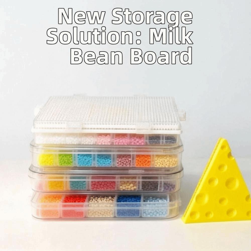 Cute Cheese Design Perler Bead Board Storage Rack 3D Printing Plastic Material Cheese-Shaped Storage Rack Durable