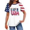 Women's Fashion Casual Printed Round Neck Raglan Sleeve T-Shirt Top T-Shirt Top Top