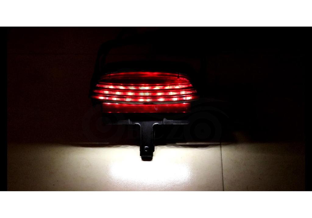 Red Multifunctional Rear Tail Light for Harley Softail/Dyna/Fat Boy Models (2006-2011)