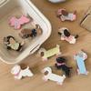 Acrylic Cartoon Puppy Hair Clip Sweet Korean Style Hairpin Lovely Animal Barrettes  Daily