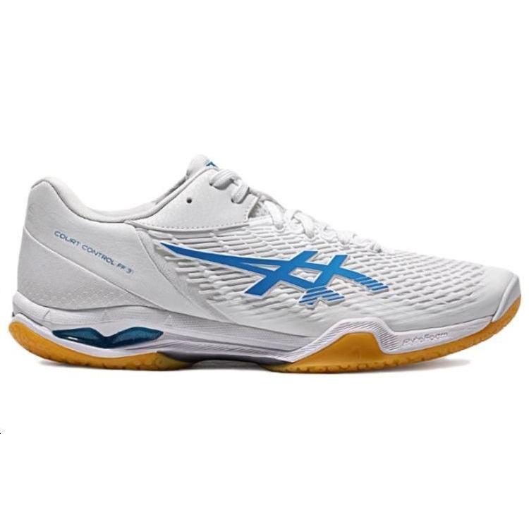 New Asics Court Control FF 3 White Directoire Blue 1071A098-100