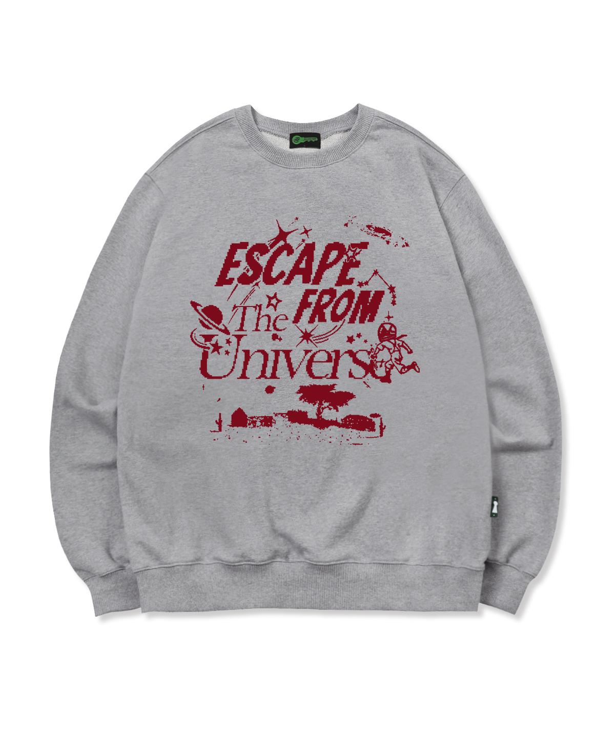 Свитшот с принтом Escape From Red The Universe Серый L
