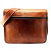 Men's Genuine Vintage Brown Leather Messenger Shoulder Laptop Briefcase Bag