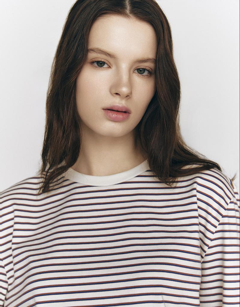 Giordano Multi Stripe Long Sleeve Tee 325509 [3Color]