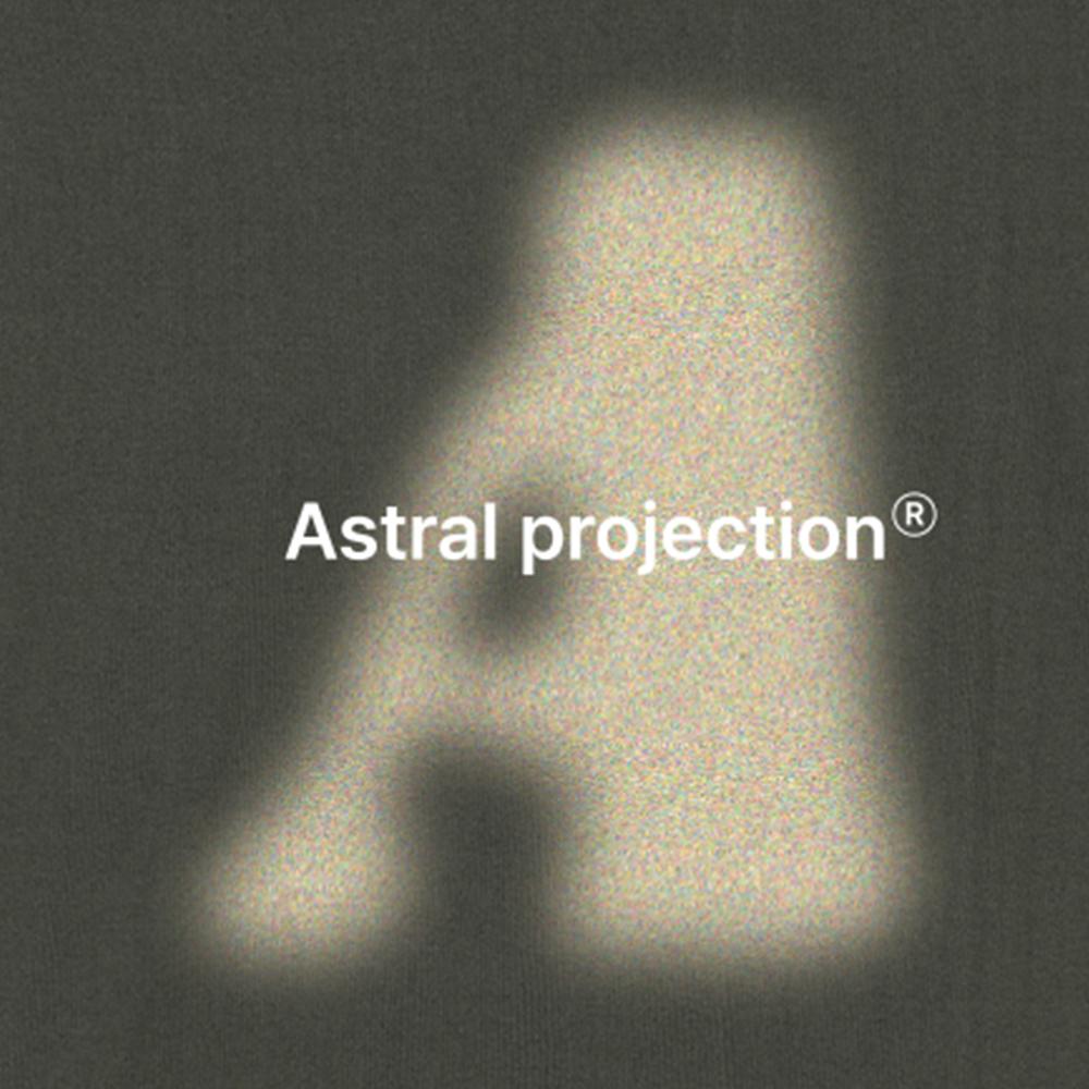 ASTRAL PROJECTION Big A Oversized Long Sleeve T-Shirt_Khaki