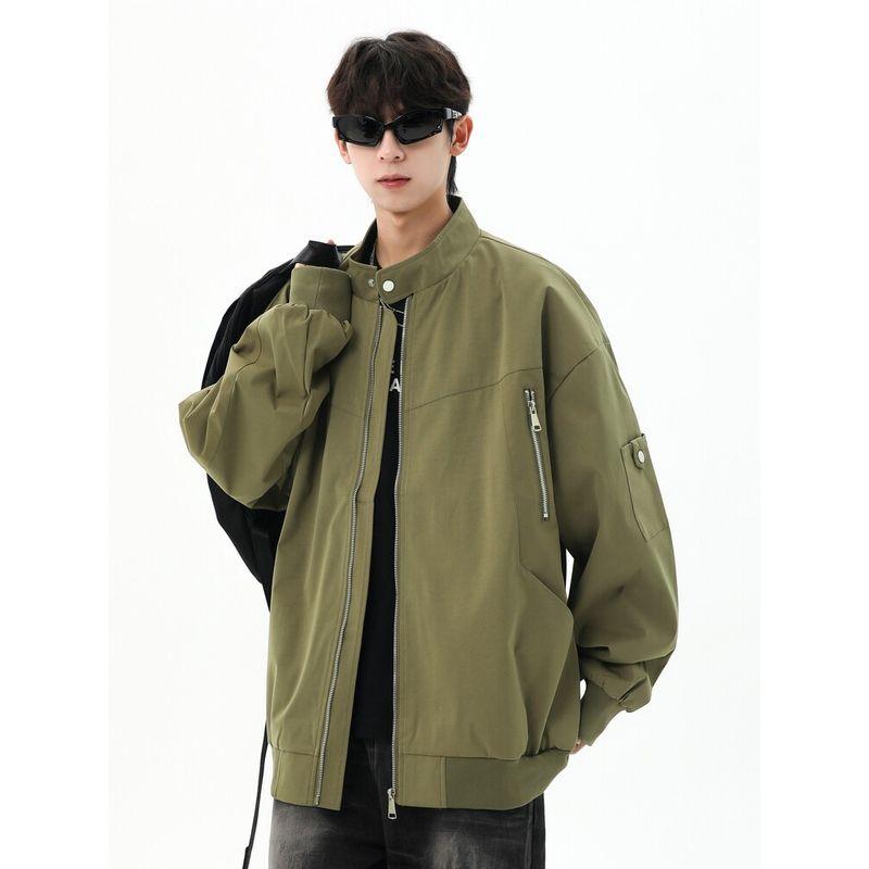 Wassup American-Style Bomber Jacket for Men, Autumn 2025 New Trendy Brand Baseball Jacket, Retro Functional Style Coat