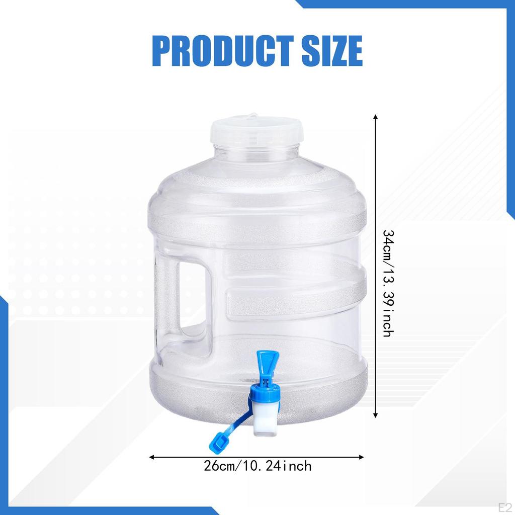 Camping Water Jug with Spigot Storage Tank for Emergency Car Barbecue