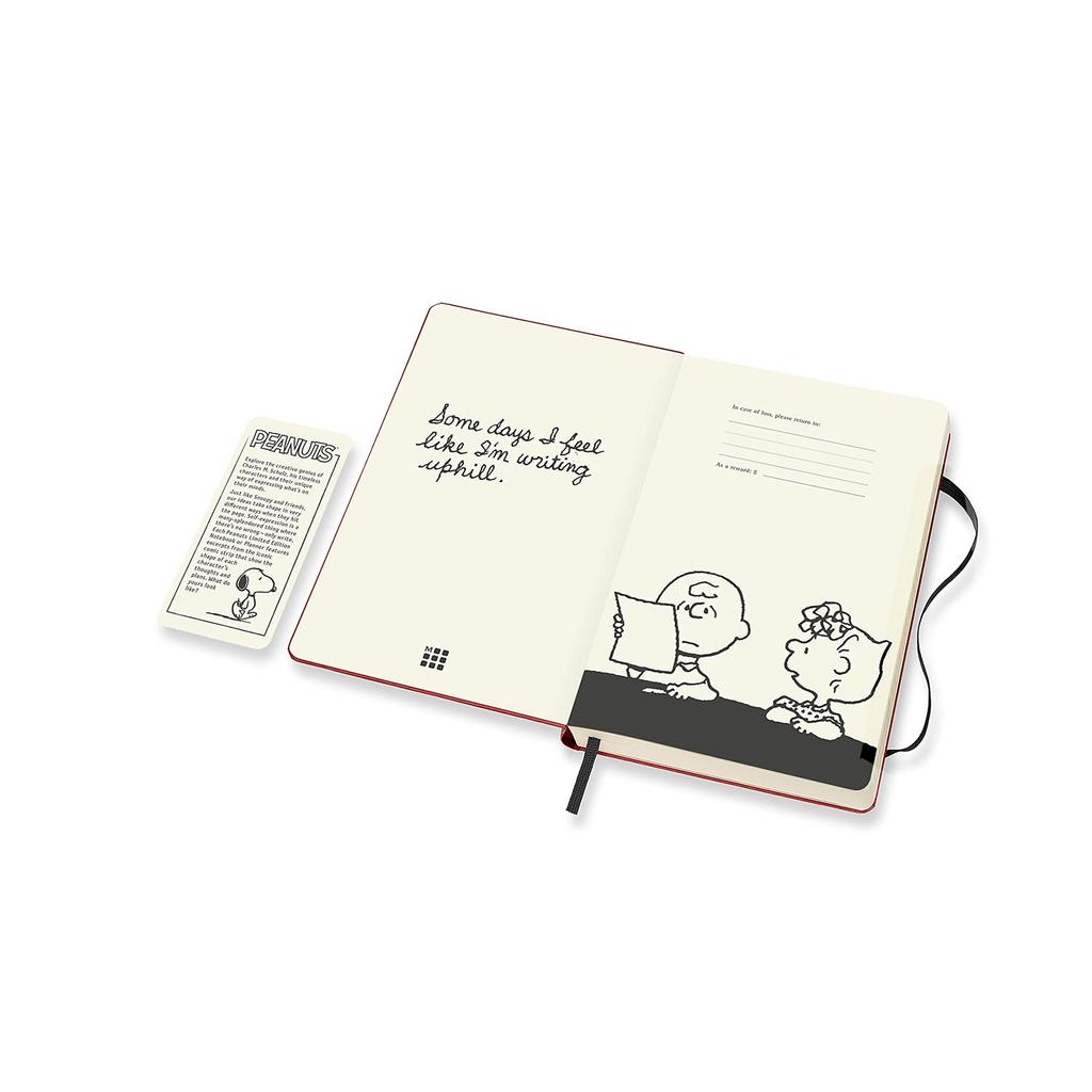 Moleskine Peanuts 2022 Planner, 12-Month Daily Diary, January Start, Hardcover, Large Size (13cm W X 21cm H), Red, DPE12DC3Y22