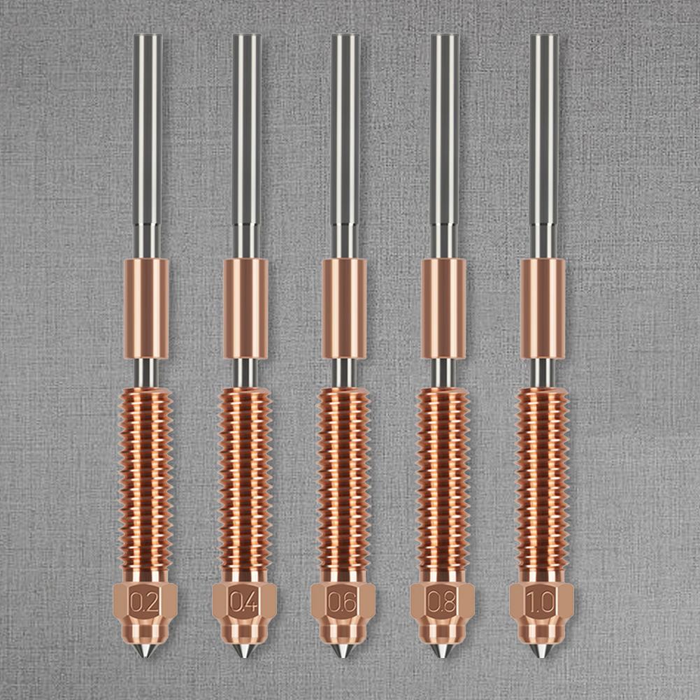 Quick-Swap Nozzle 0.2/0.4/0.6/0.8/1mm Hoge Snelheid Printnozzle Hoge Flow Nozzle voor Ender-3 V3 K1C K1 Max 3D Printer