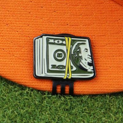 America Cash Golf Ball Marker Magnetic Golf Hat Clip Men Women Golfer Hats Pants Bags Visors Belts Metal Clip Golf Accessories Enthusiasts Gift