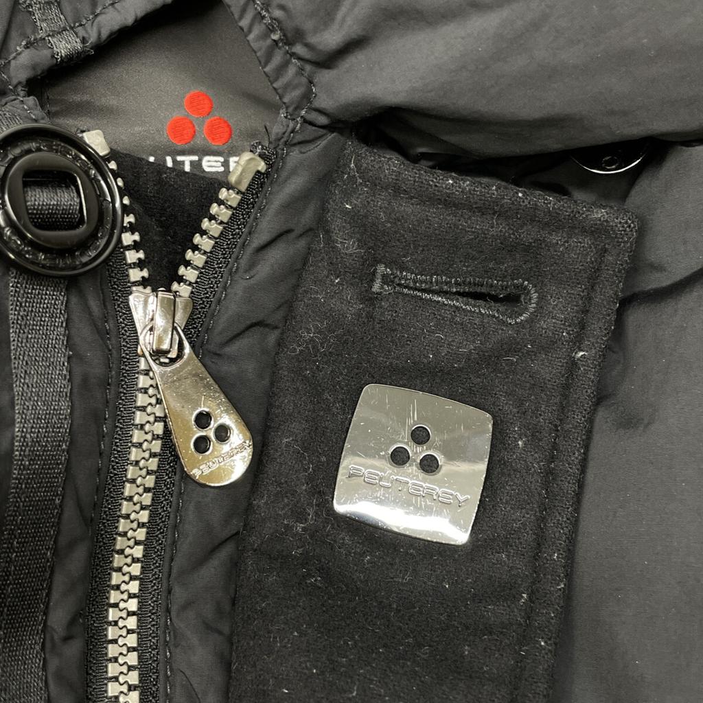 PEUTEREY [Barney's New York Exclusive] 47233400 Black Hooded Down Jacket Jacket 48 blackUsed