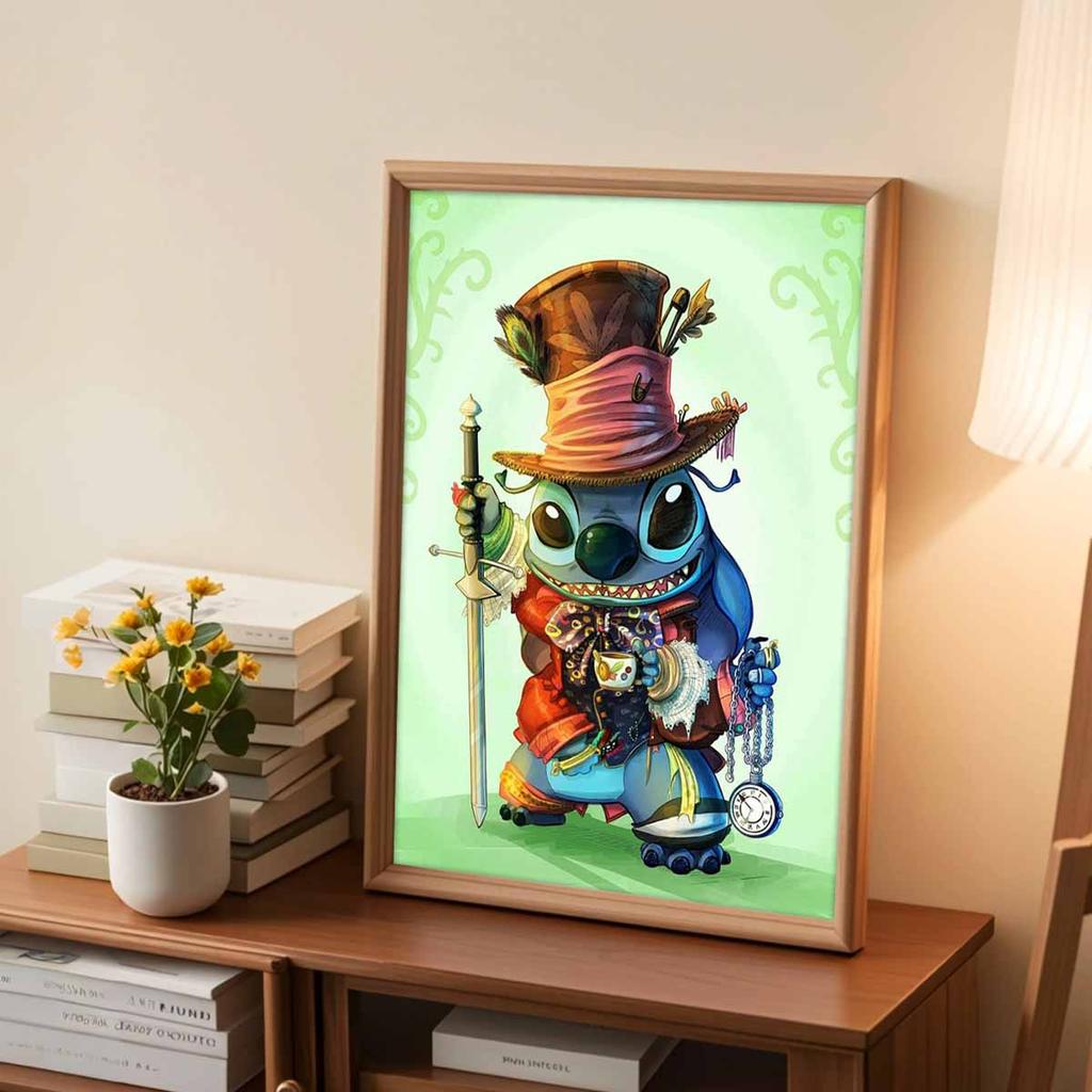 Full Round Diamond Painting Stitch Wearing A Hat Art Rhinestone Picture Mosaic DIY 5D Cross Stitch Embroidery Home Decoration