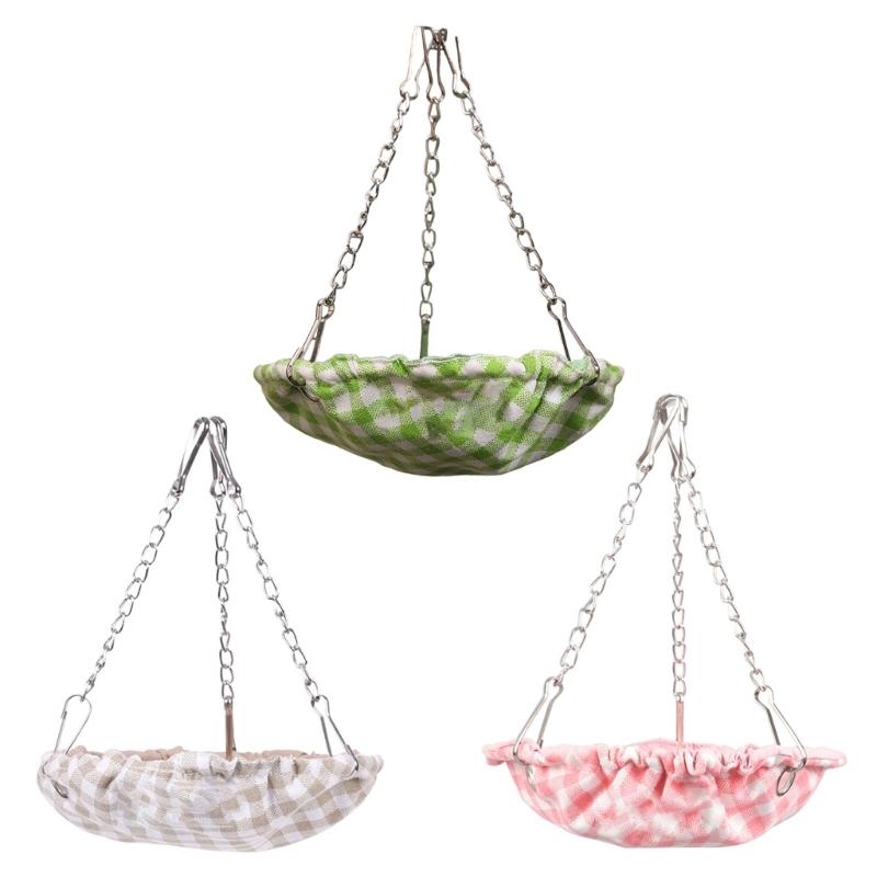 Hanging Bird Hammock Swing Small Size Bird Sleepings Huts for Conures,Budgies Waterproof Bird Bed for Cage