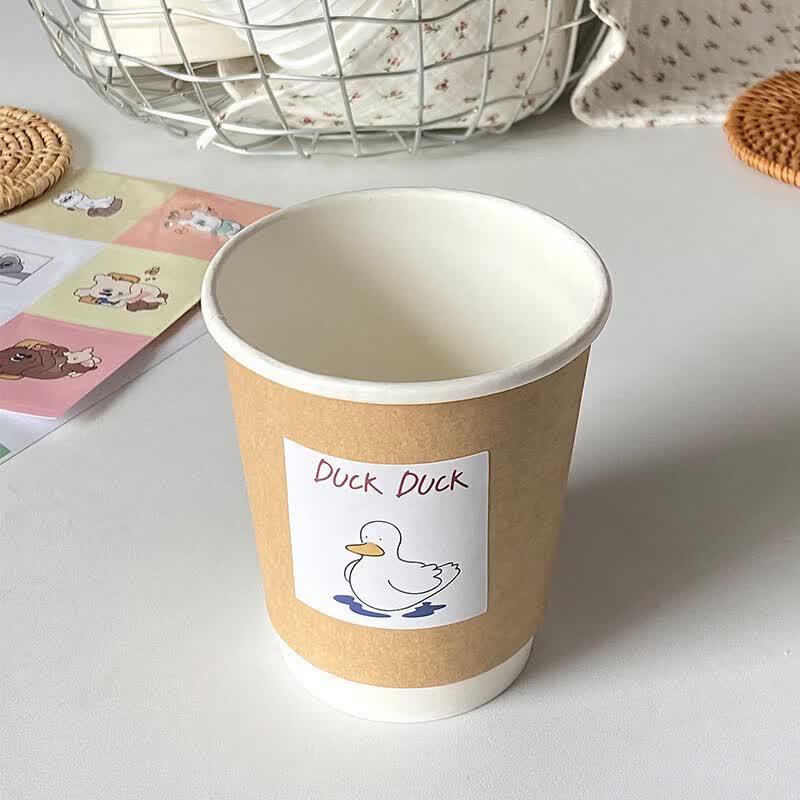 Disposable Double-Layer Kraft Paper Hot Drink Cups