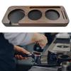 Natural Wood 51mm Coffee Tamper Organizers Feature Sturdy Base Coffee Tamper Storage Holders for Secure Placement