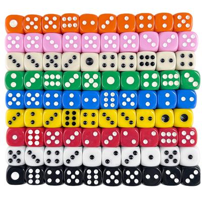 D6 Gambling Small Dice 14mm 10PCS Standard Dot Accessories for Gambling, Tabletop Game