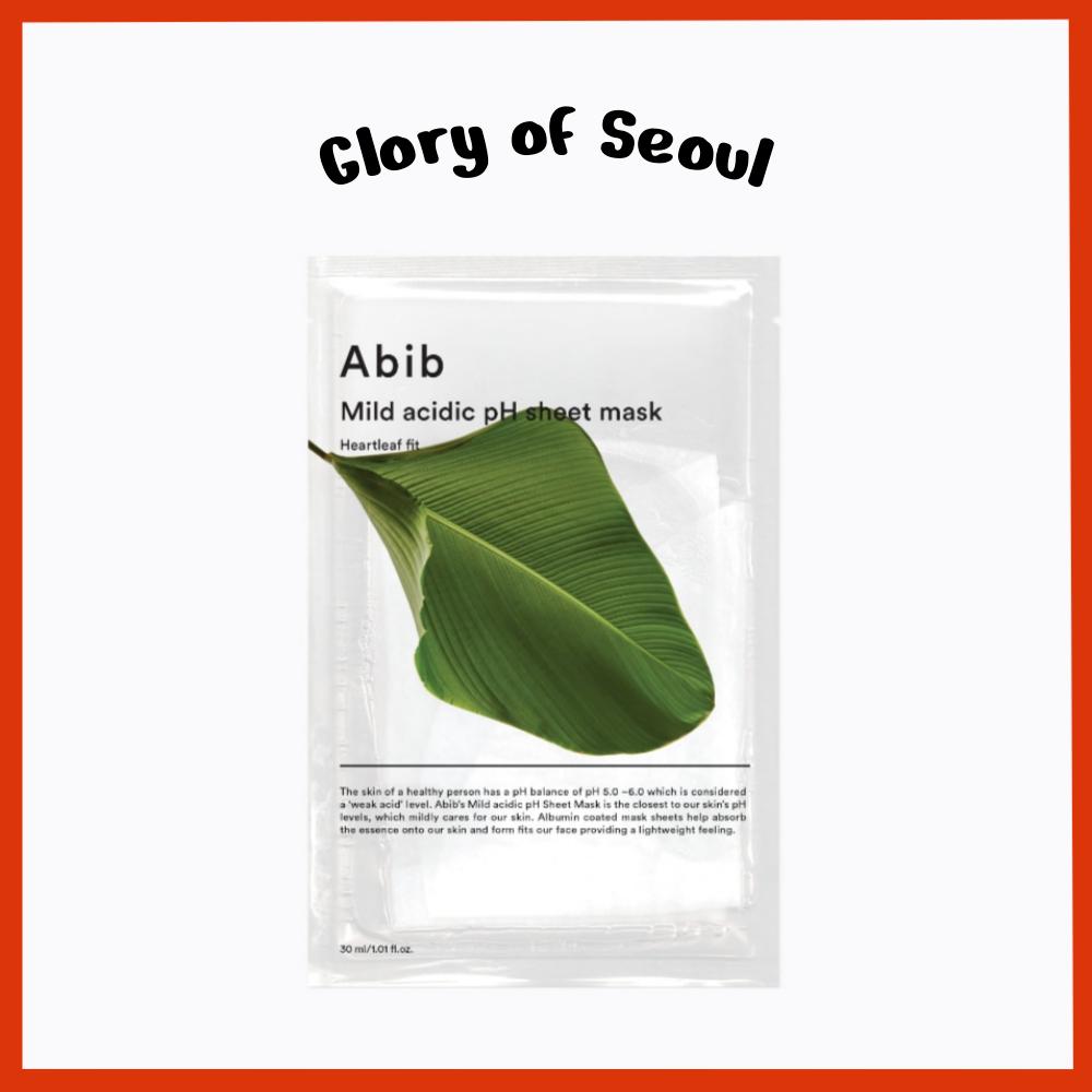 ABIB Mild Acidic pH Sheet Mask Heartleaf Fit 30ml (10pcs)