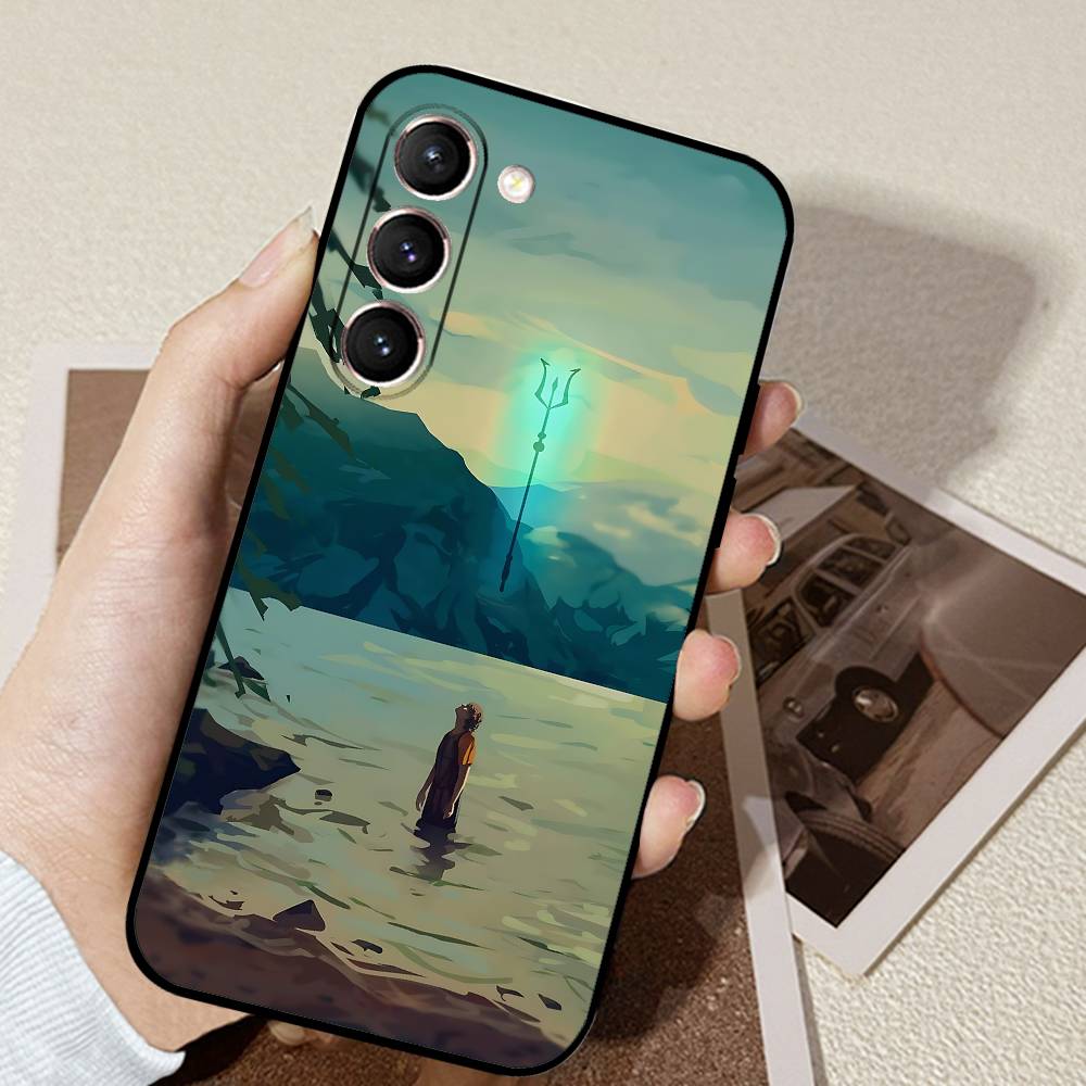 Percy Jackson Phone Case Black Ultra-thin Shockproof Case For Samsung S24/S25/S22/S30/Note20/Lite/Ultra/5G/Plus/FE
