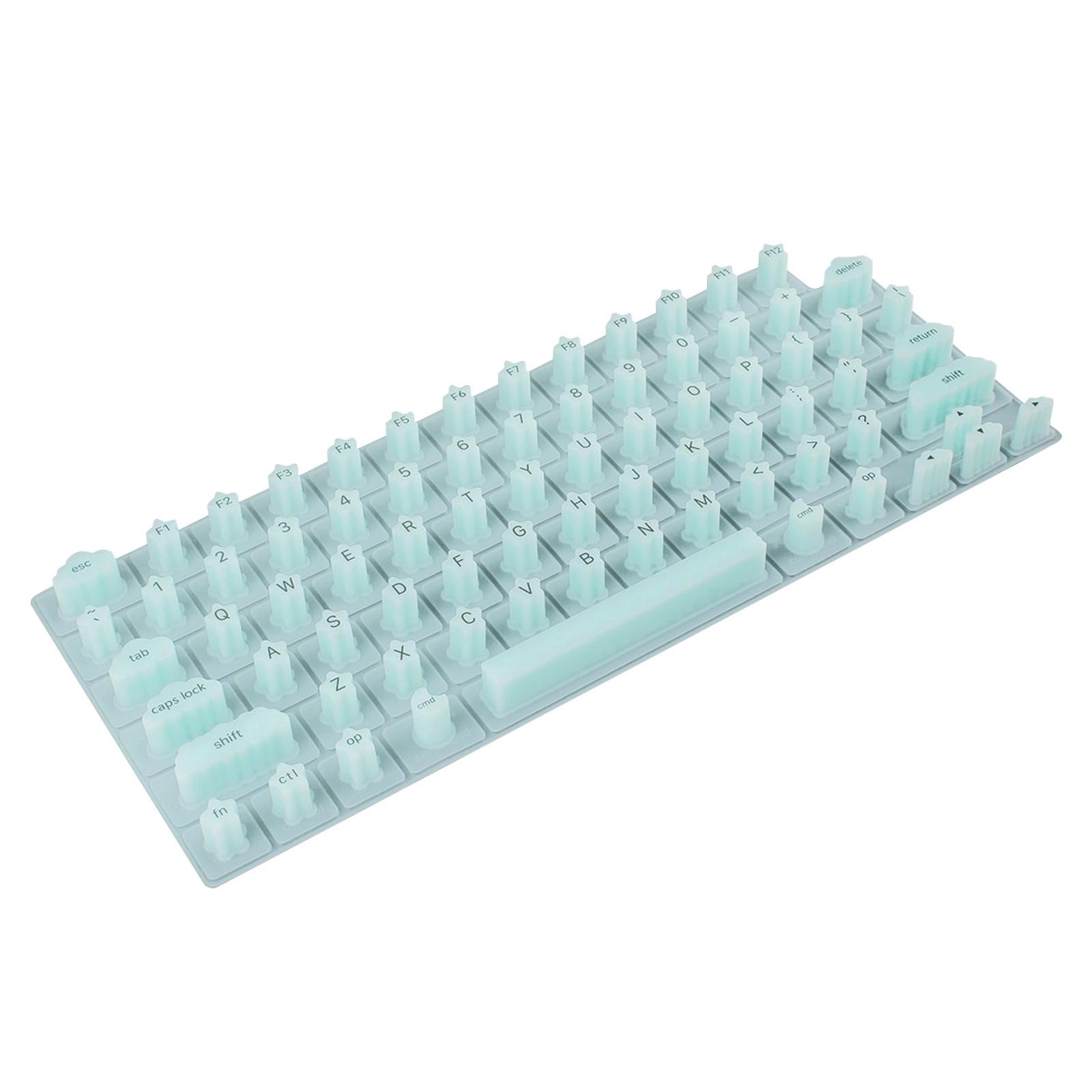 

Накладка на клавиатуру для длинных ногтей, удобный набор текста, приподнятая защитная накладка для клавиатуры для нейл-арта, силиконовая водонепроницаемая One Size