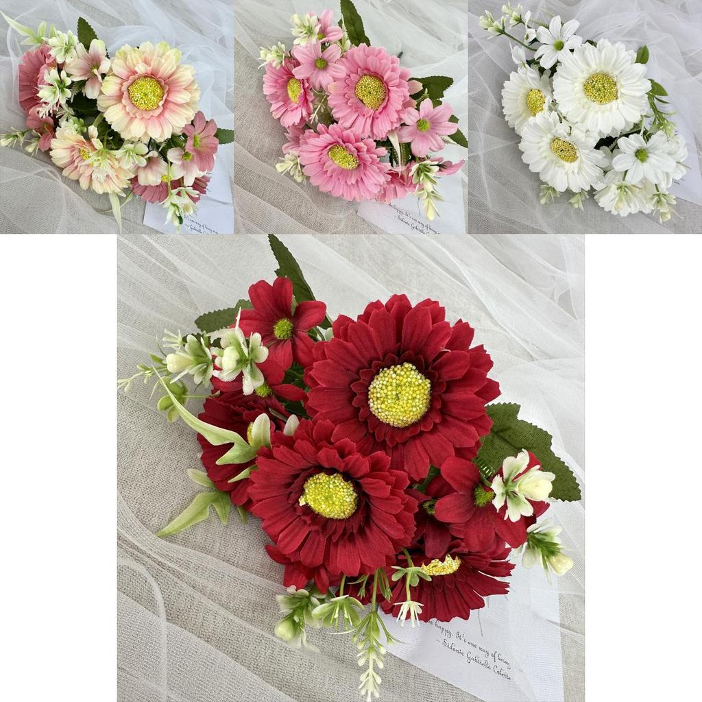 Artificial Peace Chrysanthemum Morifolium Home Decor Tabletop Flower For Wedding And Event Decor