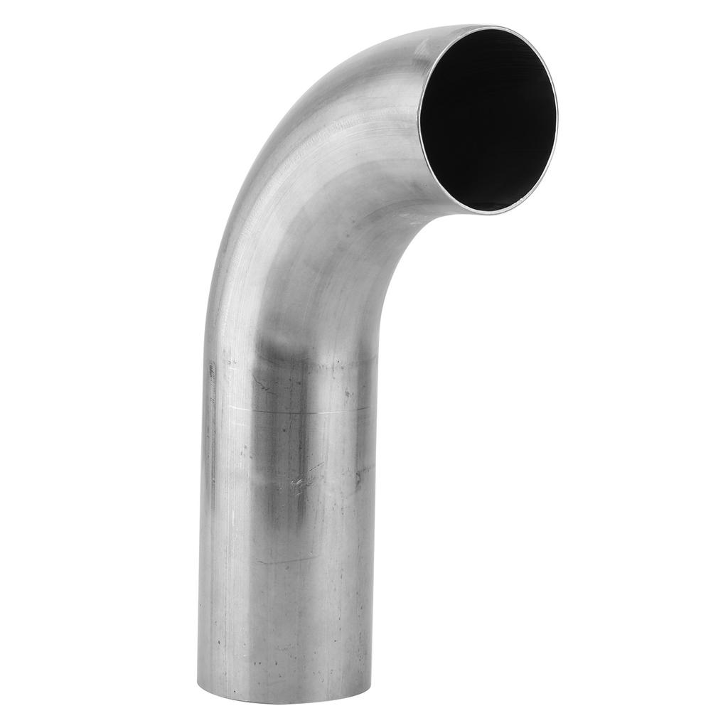 2.5in Turbocharger Down Pipe 90 Degree Stainless Steel Exhaust Bend Pipe for T3 T4 5 Bolts Turbo Flange