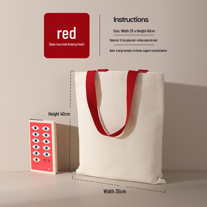 Tragbare Canvas-Tasche mit einer Schulter für Studenten zum Einkaufen