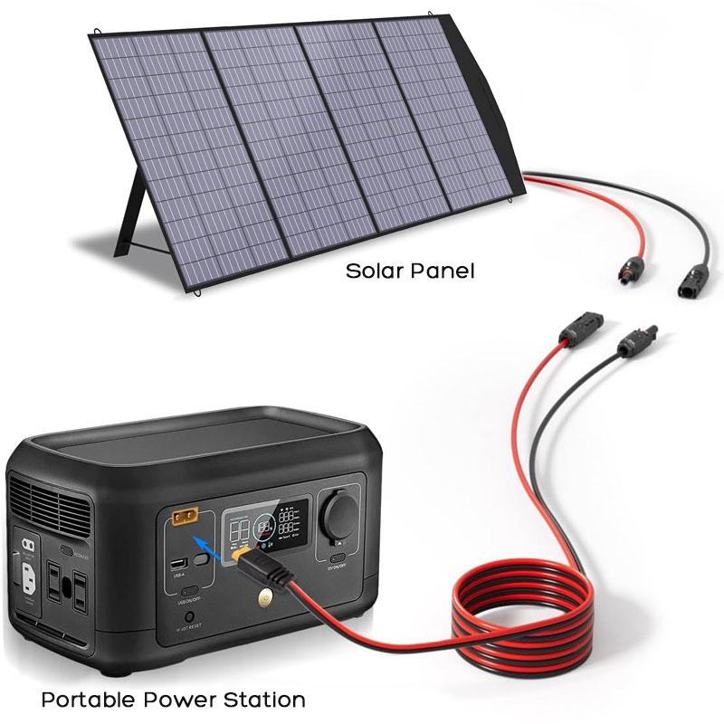 12AWG Solarmodul zu XT60 Adapterkabel 5m/3m für ALLPOWERS R600 R1500 R2500 Ecoflow River Delta Anker Bluetti Solargenerator