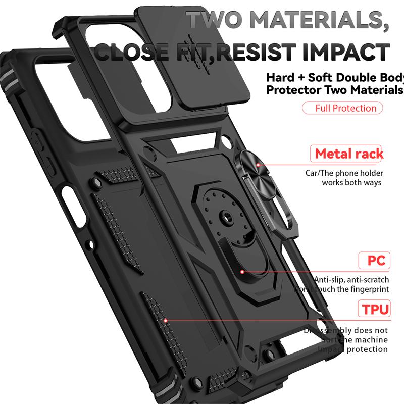 Full Cover For Moto G Power 2025 Case For Moto G Power 5G 2025 Push Window Magnetic Phone Holder Case For Moto G Power 2025 Case