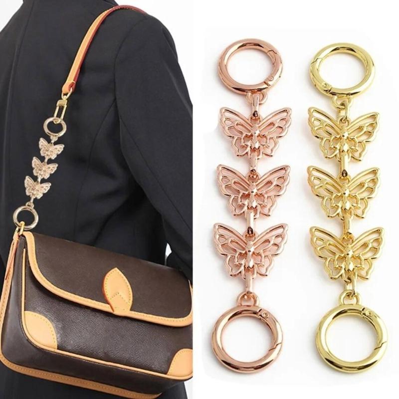 Catena Estensore con Chiusura a Moschettone in Lega Regolabile a Forma di Farfalla per Collana Braccialetto Personalizzabile Lunghezza Accessorio Gioiello