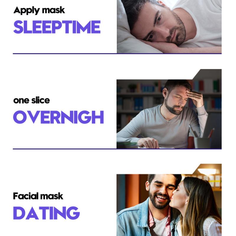 Men's Mask 25g SADOER Cool Shape Men's Hydrating Mask Sticker