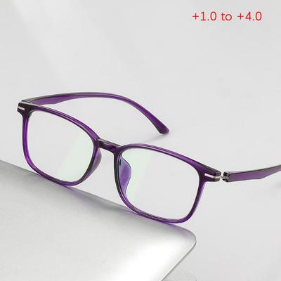 Modische Lesebrille Damen Anti-Blaulicht Altersweitsichtigkeit Brille Ultraleichte Computerbrille +1.0 +1.5 +2.0
