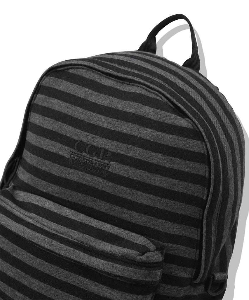 Cgp Square Logo Stripe Backpack - Dark Grey