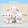 Charming Short Plush Rabbit Keychain Accessory In Lovely Floral Designs Perfect For Bags