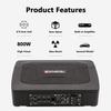 800W 9 Inch 12V Car Under Seat Slim Sub Woofer AMP Super Bass Car Amplifier Active Subwoofer Subwoofers Ultra-thin Car Speaker