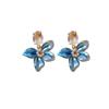 Silver Needle Sweet Diamond Imitation Pearl Flower Earrings French Retro Niche Temperament Earrings Women