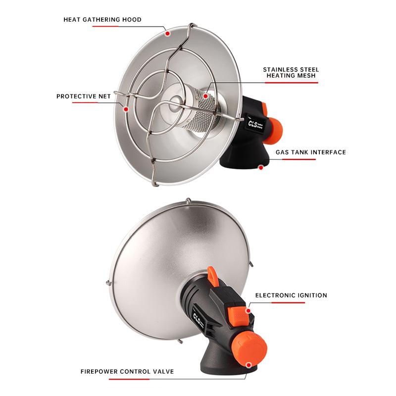 Outdoor Portable Heater, Stainless Steel Mini Sun, Camping Heater, Autumn and Winter Outdoor Travel Heating Rescue Equipment