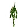 Planta Suculenta Artificial Colgante Realista de Mimbre Sintético para Decoración del Hogar